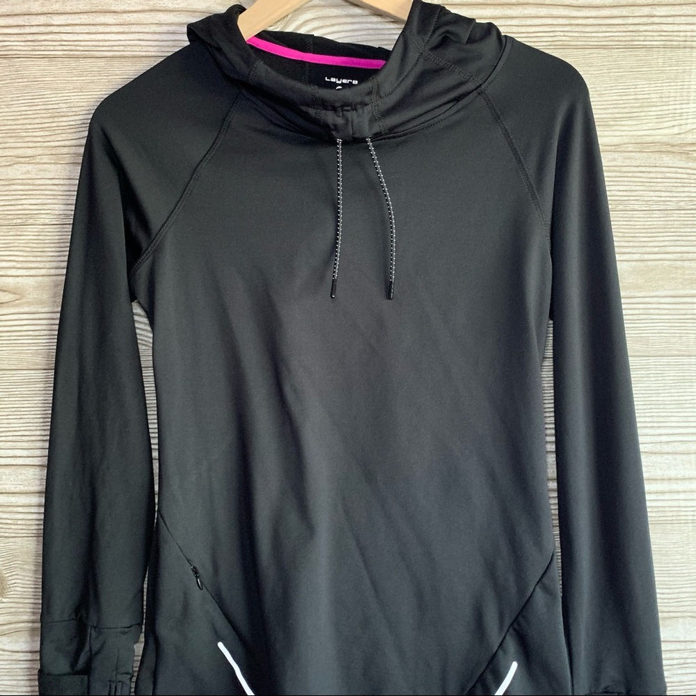 Layer 8 Black Pullover Performance Jacket